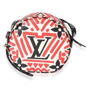 Cream & Red Giant LV Crafty Boite Chapeau Souple PM